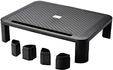 STEY ACCESORIOS Monitorständer, höhenverstellbarer Computer- und Laptop-Bildschirmständer mit abnehmbaren Beinen – Hergestellt in der EU (1 Einheit)