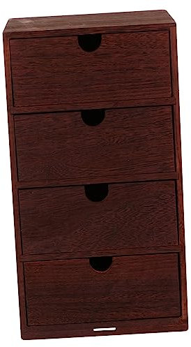 Ciieeo Vintage Massivholz Schubladenbox Mit Retro Aufbewahrungsbox Für Schreibtisch Desktop Organizer Aus Natürlichem Holz Kratzfest Vielseitig Für Kosmetik Und Utensilien Kompakt Und