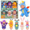 Miunana Babypuppe, Mini Puppe, Mini Babypuppen, 6 Stück Baby Mini Puppen, Waschbares PVC-Material, Realistische Bewegliche Babypuppe, Puppenspielzeug für Mädchen und Kleinkinder