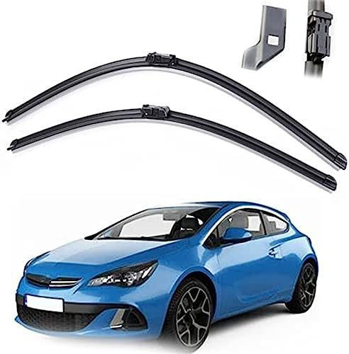 SPYKEY Parabrisas del Coche Limpiaparabrisas Delantero Escobillas para Opel Astra J GTC 2009 2010 2011 2012 2013 2014 2015 27+25,Parabrisas automático de limpiaparabrisas de Goma Suave