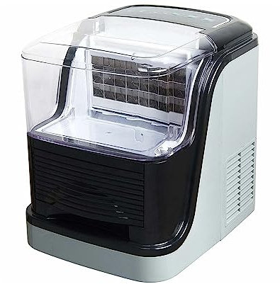 Macchina per Ghiaccio Macchina for Ghiaccio compatta con Ghiaccio Quadrato Trasparente di Grande capacità da 33 libbre Macchina Ghiaccio Casa
