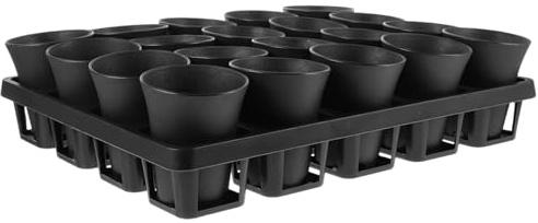 KONTONTY Set 21 Pezzi Contenitore Per Piante Succulente Vassoio 20 Fori Dispositivo Di Raccolta Acqua Per Fiori Da Interno Ed Esterno