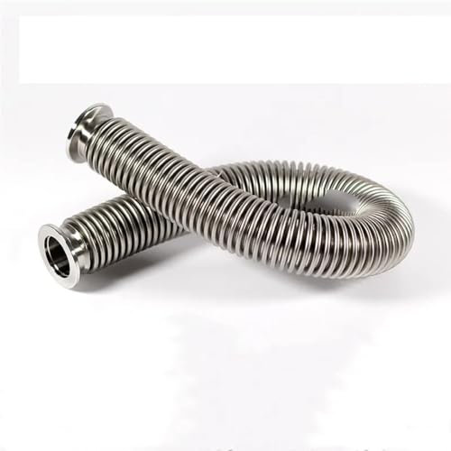 KF25 Normaltyp 100-1000 mm Hochvakuum-Faltenbalg Edelstahl 304 Schnellschlauch-Faltenbalg Rohrbalg(Size:100mm long)
