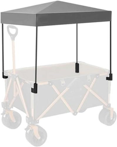 Wagon Canopy Attachment Folding Wagon Outdoor Portable Trolley Cart Accessory - Outdoor Garden Beach Wagon Cover, Awning Canopy For Wagons
