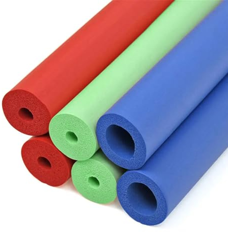 Generisch Wasserdicht Rohrisolierung für Griffgriffstütze Schaumstoffschlauch für Fitness-Griff Hohe Elastizität Rohrschale Zur Dämmung für Trampolin(Blau,18mm x 6mm x 1.0m)