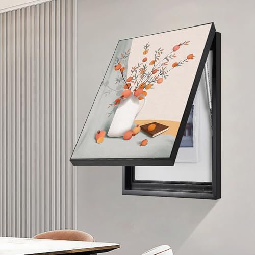 Couvercle décoratif pour compteur électrique – Boîte à fusibles avec cadre photo – Couvercle de panneau électrique pour la maison – Décoration de boîte de compteur