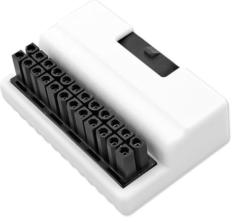 Sarini 90-Grad-ATX-Netzadapter, 24-polig, Buchse auf Stecker, effizienter Motherboard-Anschluss für die Stromversorgung von Desktop-PCs