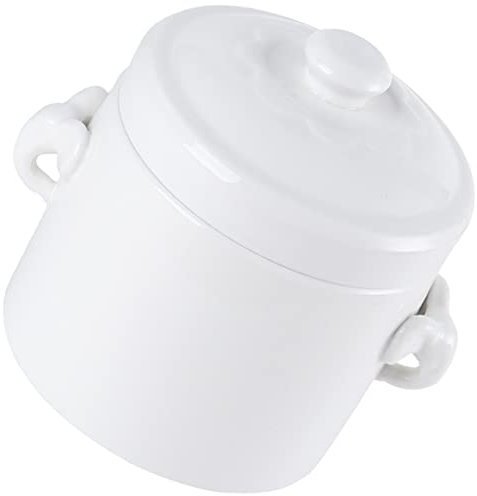 OKUMEYR Zuppiera Ceramica Con Coperchio Ciotola Per Zuppa in Terracotta Ciotola Per Servire La Zuppa Con Coperchio Pentola Per Stufato Multifunzione