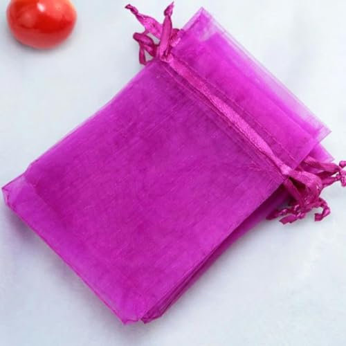Organzabeutel, Kleine Kordelzugtasche, 50 stücke 5x7/7x9cm Kordelzug Organza Beutel Verpackung Tuch Stoff Beutel for Bijouterie Candy Hochzeit