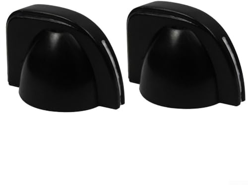 Guitar Modding Essentials Vintage Chicken Head Control Knobs, Pack of 2 (Black)