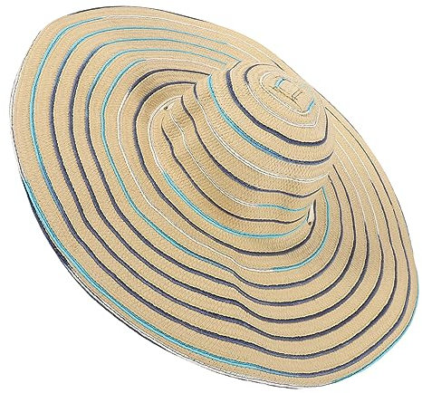 BESPORTBLE übergroßer Strohhut Sonnenhut Rand elegant Schatten Sonnenhüte UV damenhut damenmützen Women's Hats & caps frauenmützen damenhüte Gewebter Sonnenschutzhut Sonnenschutzkappen