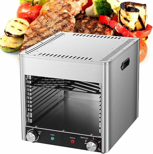 BGVYFXEZ Asador eléctrico para Carne, Horno Comercial Multicapa, asador eléctrico para Interiores, para Carne, Verduras, Pizza y Pan
