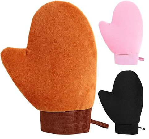 3pcs Gants Autobronzant,Autobronzants Applicateur Self Tan Mitt Sunless,Gloves Applicator,Self Tanning Mitt GantAutobronzant,Applicateur DeAutobronzant PourAutobronzant Gelule Huile Bronzante Creme