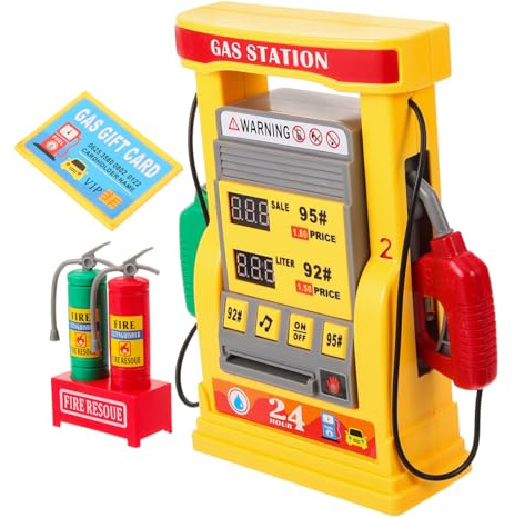 Beaupretty Giocattolo Stazione Servizio Ragazzo Ragazza Ragazza Con Doppio Display Digitale Promemoria Vocale e Interattiva Versione Diy Multifunzionale Per Apprendimento e Divertimento