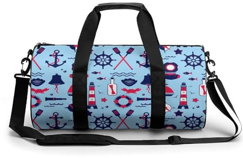 Segeln Sport Duffel Bag Sporttasche Reisetasche Handgepäck Tasche Schwimmtasche Weekender Bag 45x23x23cm