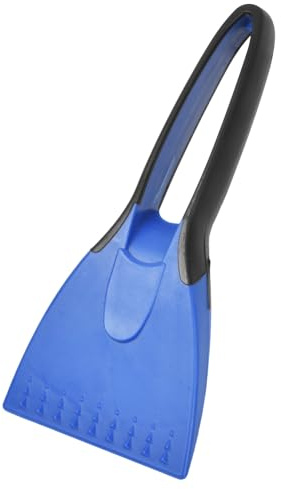 Tinsellns Raschietto per Ghiaccio, Gratta Ghiaccio con Impugnatura Morbida Antiscivolo Integrata, Raschietti per Ghiaccio Magici Multifunzionali, Raschietto per Ghiaccio per Parabrezza di Auto (Blu)