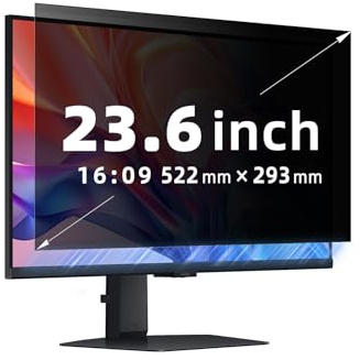 MokaZii Filtro de privacidad de nanoadsorción para Monitor de 23 Relación de Aspecto 16:9, Removible Anti Reflejo Privacy Antideslumbrante Protector para Monitor de 23