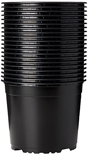 Nutley's Round Modiform 18cm Grey Plastic Plant Pots, 3 litres (Pack of 20)