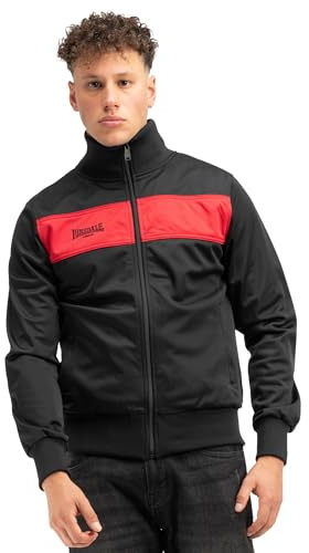 Lonsdale London herr övergångsjacka Alnwick Tricot svart XL