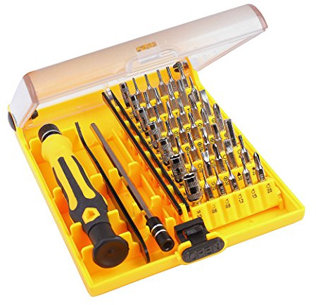 Schraubendreher Set,Schraubenzieher Satz 45 in 1 Magnetische Präzisions Schraubenziehern mit Pinzette und Verlängerungswelle für Handys Elektronische DIY-Modelle und Elektronische