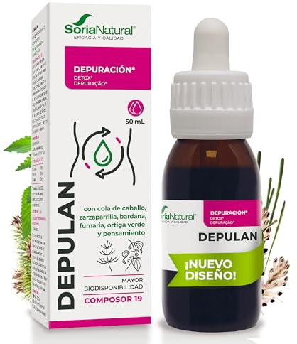 Soria Natural Composor 19 Depulan Complex- Favorece la Desintoxicación, Limpieza Interna - Mejora la Función Hepática y Renal - Botella de 50ml
