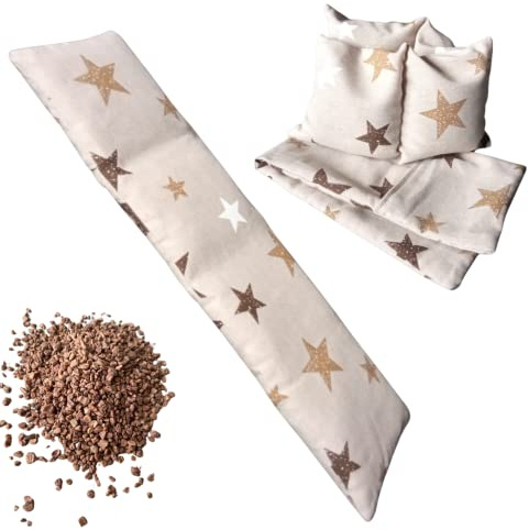 SACO SEMILLAS MICROONDAS Almohada Calor para Dolores Cervicales, Menstruales, Espalda, Cuello. Bolsa
