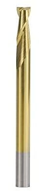 Trapano Bit 10 pz Titanio Rivestito 2 Flauto Fresa Piatta 3.175mm Gambo CNC Fresa Fresa Fresa In Metallo Duro,3.175xD3.175x12