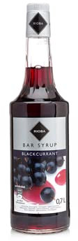 Rioba - Sirope de Grosella - Black Currant Syrup - Uso Cockteleria700 ml
