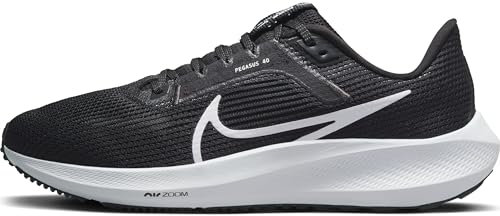 Nike Damen W Air Zoom Pegasus 40 Sneaker, Black White Iron Grey, 41 EU