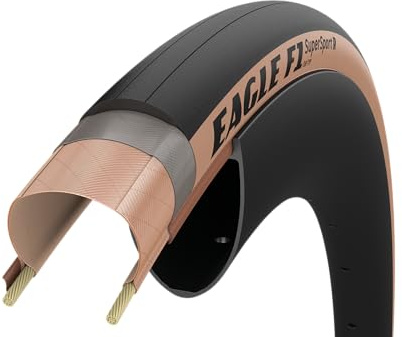 Goodyear Unisex-Adult Schwarz Eagle F1 Supersport R Falt-Rennradreifen (700 x 28C), Version Braun, Größe: 28-622