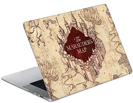 Head Case Designs Offizielle Harry Potter Die Karte des Marauders Grafiken Vinyl Haut Aufkleber Abziehbild Abdeckung kompatibel mit MacBook Pro 14 A2442