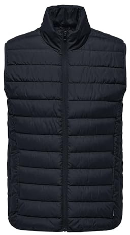 ONLY & SONS Onsbrody Quilt Vest OTW Vd Chaleco acolchado para hombre, azul marino, XXL