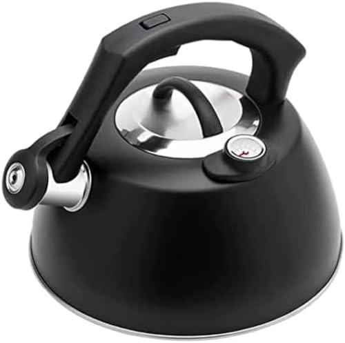 Bouilloire sifflante pour cuisinière avec thermomètre en acier inoxydable 304 - Théière à thé pour infusion - 3,5 l