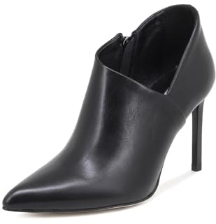 QUEEN HELENA K2027 K2027 Chaussures fermées à talons aiguilles, pointues, décontractées, élégantes, pour femme, Noir en polyuréthane., 38 EU