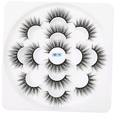 MERRYHAPY Falsche Wimpern Realistisch Dicht Lockig Naturlicher Effekt Augen Schönheit Make-up Accessoire Kosmetik Mädchen Wimpern