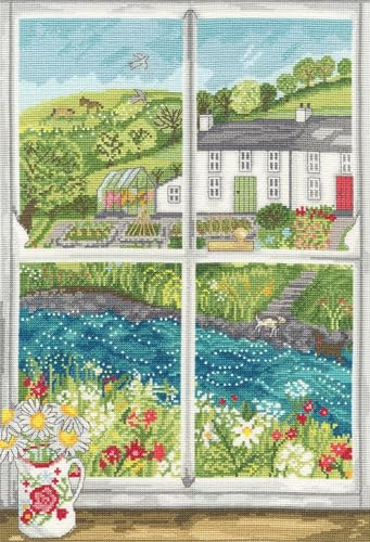 Bothy Threads Counted Cross Stitch Kit - Daisy Window