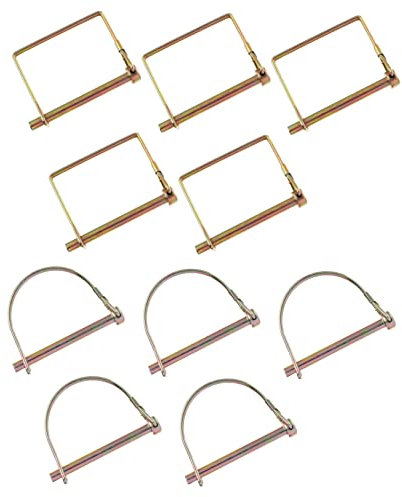 FELTECHELECTR Sicherungsstift Aus Legierung 6x70mm Quadratisch Und D-förmig Rostfrei Für Anhänger Und LKW Langlebig Galvanisiert Heavy Duty