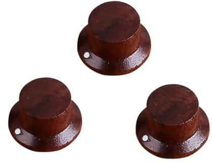 ifundom 3stücke Gitarrenregler Aus Rosenholz Steuerknöpfe Gitarre Und Akustikgitarre Für Verstärker Und Effektgeräte Mit Ansprechendem Design Und Einfacher Handhabung