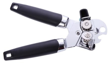 Garneck Apriscatole in Acciaio Inossidabile Apribottiglie Manuale Con Manopola Girevole Per Apriscatole e Barattoli Facile Da Usare Per Cucina Campeggio Picnic