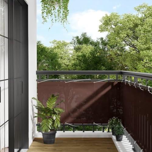 BOWEKAM Home & Garden-Balcony Paravent braun 75x700cm 100% Polyester Oxford-Möbel Wahl