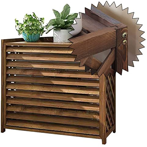 SZITW Pantallas de privacidad para cercas Exteriores de Aire Acondicionado, Soporte de exhibición para Aire Acondicionado, contenedor de Basura, Estante Decorativo para Flores, contraventanas Inde