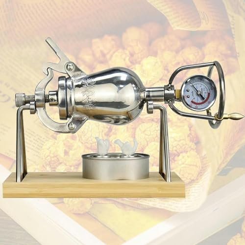 Mini máquina para Hacer Palomitas de maíz Tostado de Acero Inoxidable, Profesional, Tradicional y de Primera Calidad.
