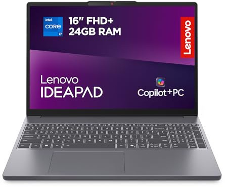 Lenovo IdeaPad Slim 3 | 16 inch WUXGA Laptop | Intel Core i7-13620H | 8 GB RAM | 512 GB SSD | Windows 11 Home | Luna Grey
