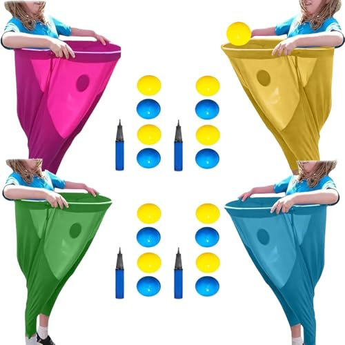 Granny Pants Yard Game, Granny Pants Party Rush!Granny Pants Wurfspiel, Lustiges Garten-Partyspiel für Erwachsene, Riesen-Oma-Hosen Wurfziel für Gruppen, Gartenfeste (4PCS)