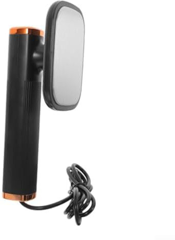 Fer à vapeur compact de voyage, mini fer à repasser à main, tête rotative à 180° pour enlever les plis des vêtements avec flacon pulvérisateur (noir)