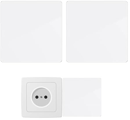 2er-Set Steckdosen Abdeckung,Einbaumaß 8,6 X 8,6 Cm Blindabdeckung Steckdose,Steckdosen Blindabdeckung,Federdeckel,Steckdosen Abdeckung Weiss,FüR Nicht Genutzte Steckdosen Oder Schalter Weiß