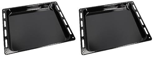 FIGEVIDA Vassoio Forno Leccarda Smaltata 37x44,5x3 cm Compatibile per CANDY 42807319 (2 TEGLIE)