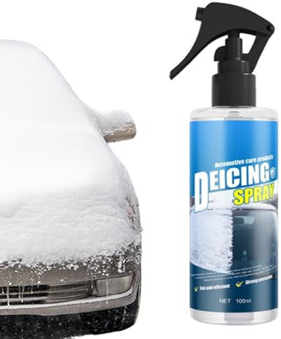 Fenayuu Deghiacciante per Automobili - 100 ml Agente per Sciogliere La Neve - Spray per Sbrinare Il Parabrezza 'Auto,per Veicoli Camion SUV Durante L Inverno per Ghiaccio su Finestrini E Vetro