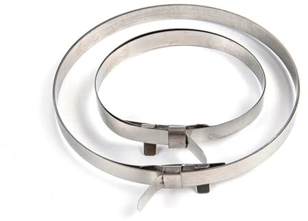 Kit giunti alberi di trasmissione Kit di 4 clip per giunto omocinetico dell'assale, fascetta in acciaio inossidabile, fissaggio per albero trasmissione, per crimpatura automatica Kit giunti