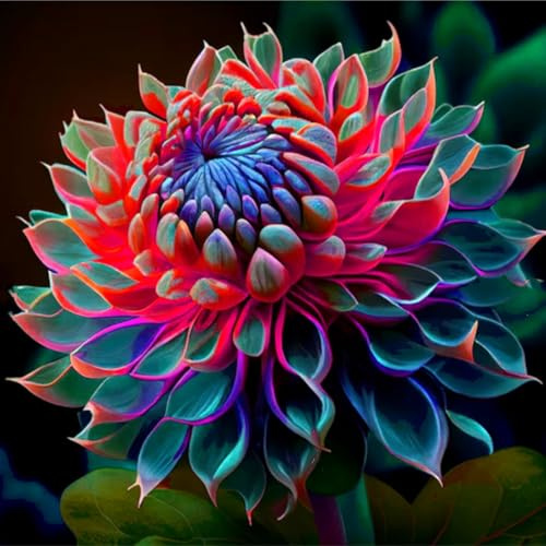 Dahlien mehrjährig Winterhart,Einfach zu pflegen,Schnelles Wachstum-mit Auffälligen Blüten,Seltene,Wunderschön,pflegeleicht.-6 rhizome-G